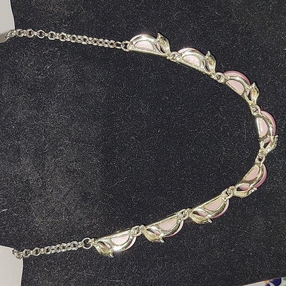 Women's 17" Pink Stone Necklace - Picture 3 of 9